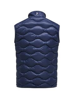 Rückansicht von Peak Performance M Helium Down Vest Outdoorweste Herren BLAU