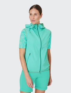 Rückansicht von JOY sportswear LUZIA Outdoorweste Damen caribbean green