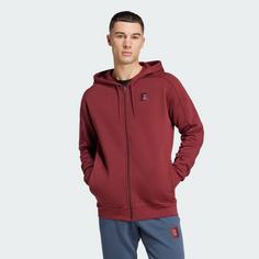 Rückansicht von adidas Manchester United Seasonal Kapuzenjacke Sweatjacke Herren Shadow Red