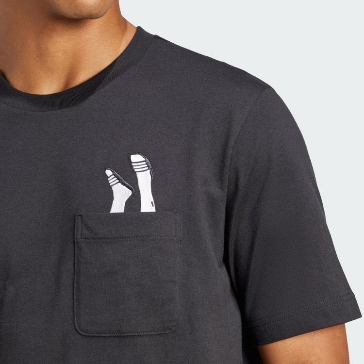 adidas adidas Lounge Slides Graphic Pocket T-Shirt T-Shirt Herren - Black - 0 | SportScheck