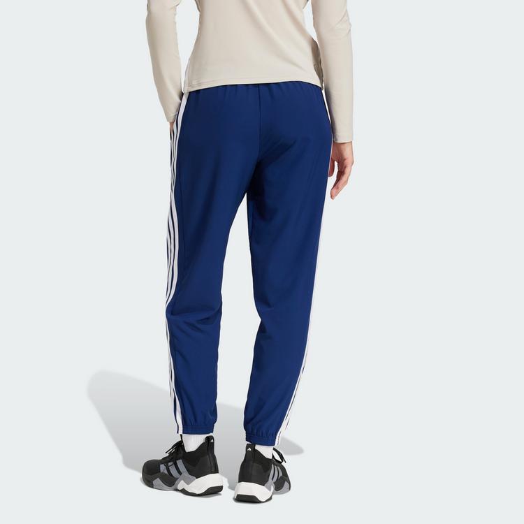 adidas adidas Train Essentials 3-Streifen Woven Hose Trainingshose Damen - Dark Blue / White - 1 | SportScheck