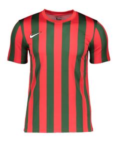 Nike Division IV Striped Trikot kurzarm Fußballtrikot Herren rot