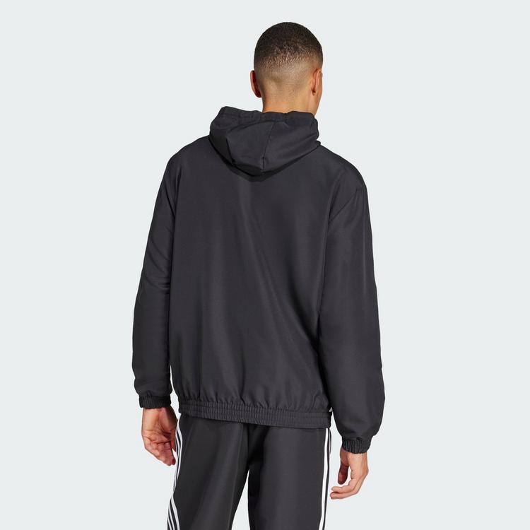 adidas adidas Tiro 25 Essentials Woven Hoodie Sweatjacke Herren - Black / White - 1 | SportScheck