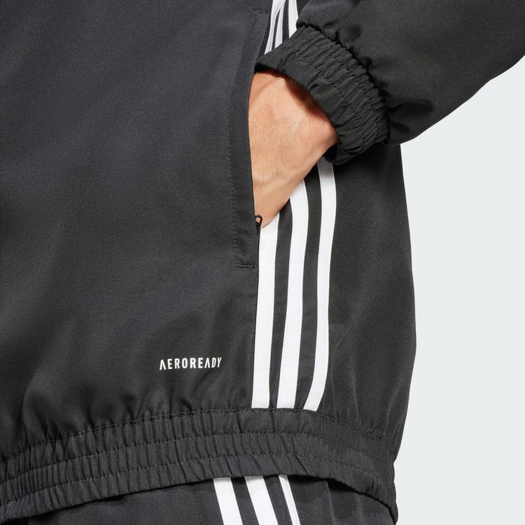 adidas adidas Tiro 25 Essentials Woven Hoodie Sweatjacke Herren - Black / White - 0 | SportScheck