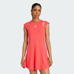 Rückansicht von adidas Tennis Pro Climacool Tenniskleid Tenniskleid Damen Semi Lucid Red