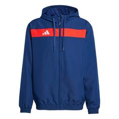 adidas Tiro 25 Essentials Woven Hoodie Sweatjacke Herren Team Navy / Red