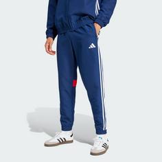 Rückansicht von adidas Tiro 25 Essentials Woven Hose Trainingshose Herren Team Navy / Red