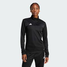 Rückansicht von adidas Tiro 25 Essentials Trainingsoberteil Trainingsanzug Damen Black / White