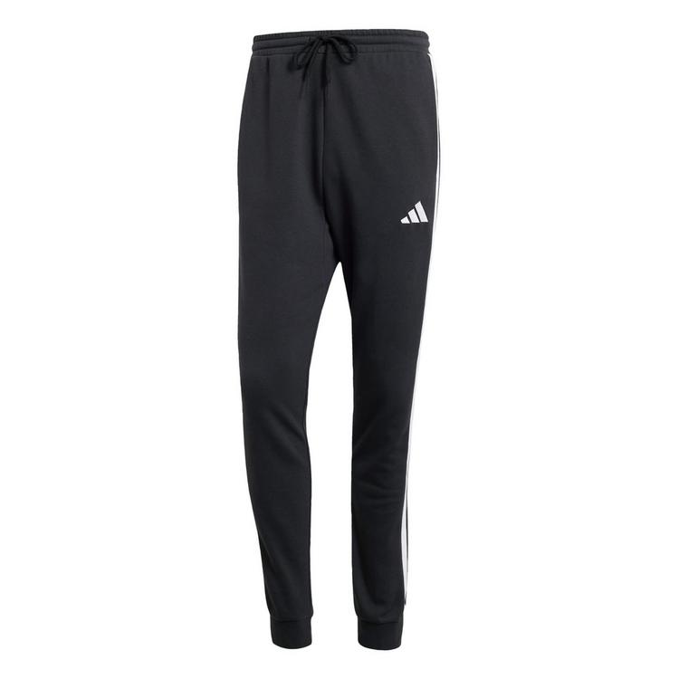 adidas adidas Essentials 3-Streifen French Terry Hose Trainingshose Herren - Black / White - 0 | SportScheck