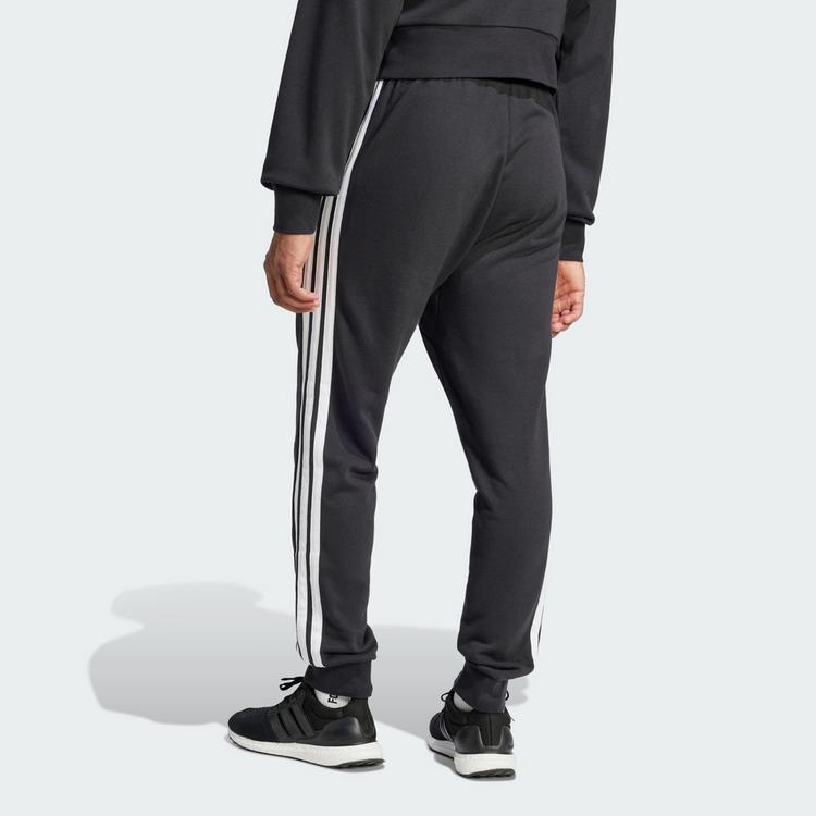 adidas adidas Essentials 3-Streifen French Terry Hose Trainingshose Herren - Black / White - 1 | SportScheck