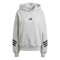 adidas Future Icons 3-Streifen Hoodie Hoodie Damen Medium Grey Heather