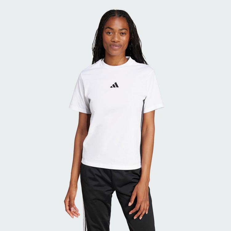 adidas adidas 3S T-Shirt Damen - white-black - 0 | SportScheck