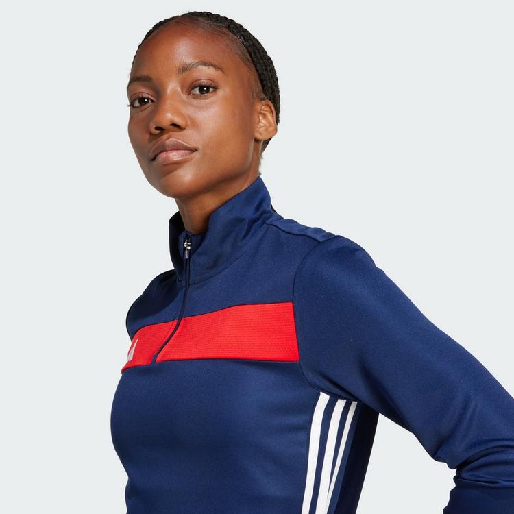 adidas adidas Tiro 25 Essentials Trainingsoberteil Trainingsanzug Damen - Team Navy / Red - 0 | SportScheck