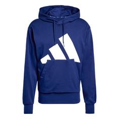 adidas Essentials Big Logo French Terry Hoodie Hoodie Herren Dark Blue / White