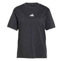 adidas Essentials 3-Streifen Cotton T-Shirt Langarmshirt Damen - Black / White