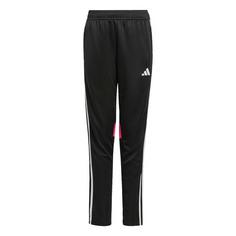 adidas Tiro 25 Essentials Kids Trainingshose Trainingshose Kinder Black / Clear Grey / Real Magenta