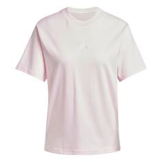 adidas Essentials 3-Streifen Cotton T-Shirt Langarmshirt Damen Clear Pink / White