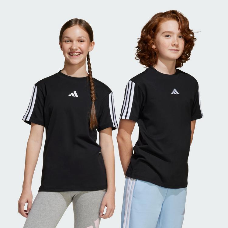 adidas adidas Essentials Kids T-Shirt Funktionsshirt Kinder - Black / White - 1 | SportScheck
