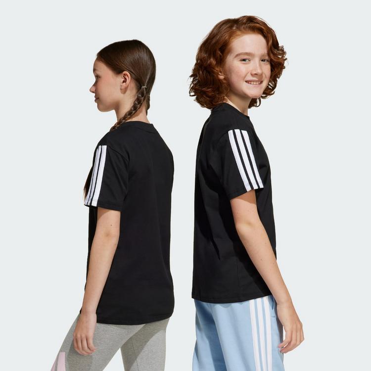 adidas adidas Essentials Kids T-Shirt Funktionsshirt Kinder - Black / White - 3 | SportScheck