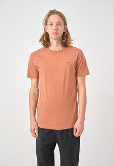 Rückansicht von Cleptomanicx Ligull Regular T-Shirt Herren Caramel Cafe