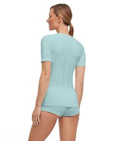 Rückansicht von Falke Warm T-Shirt Damen jade (7439)