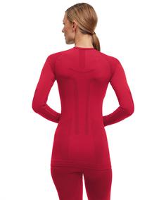 Rückansicht von Falke Langarmshirt Langarmshirt Damen red (8644)