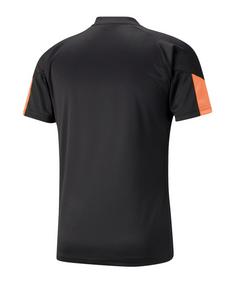 Rückansicht von PUMA individualFINAL Trikot Funktionsshirt Herren schwarzorange