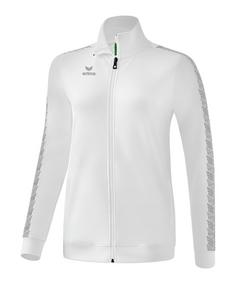 Erima Essential Team Tracktop Jacke Damen Trainingsjacke Damen weissgrau