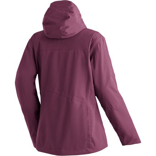 Rückansicht von Maier Sports Metor Funktionsjacke Damen Rot4593