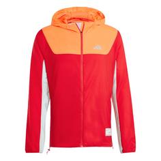 adidas New York City Jacke Laufjacke Herren Better Scarlet / App Solar Red / Semi Flash Aqua