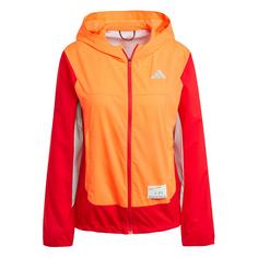 adidas New York City Jacke Laufjacke Damen Better Scarlet / Semi Flash Aqua / App Solar Red