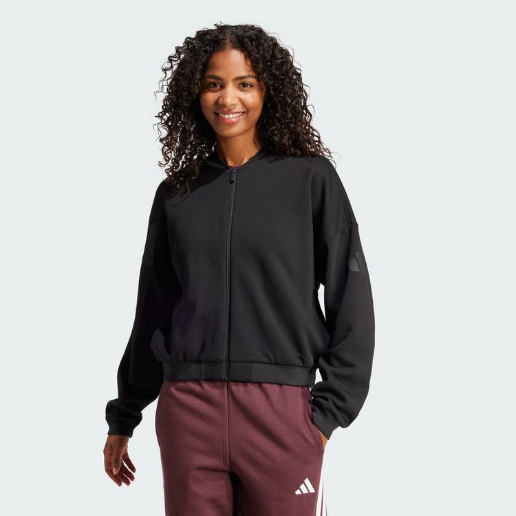 adidas adidas Essentials Contemporary Logo Bomberjacke Trainingsanzug Damen - Black - 0 | SportScheck