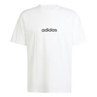 adidas Essentials Linear Single Jersey T-Shirt T-Shirt Herren - White / Black