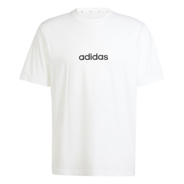 adidas adidas Essentials Linear Single Jersey T-Shirt T-Shirt Herren - White / Black - 0 | SportScheck