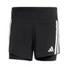 adidas Adizero Running 2-in-1 Shorts mit Laufshorts Herren - Black