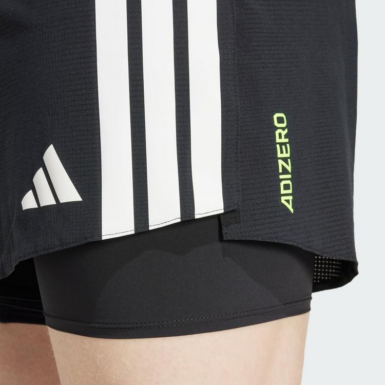 adidas adidas Adizero Running 2-in-1 Gel Pocket Shorts Laufshorts Herren - Black - 1 | SportScheck