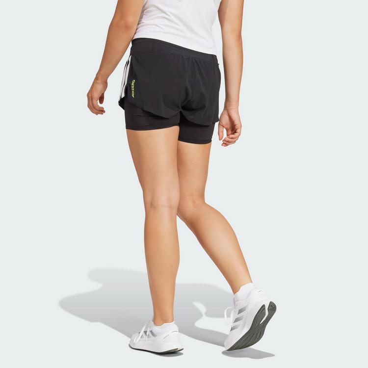 adidas adidas Adizero Running 2-in-1 Gel Pocket Shorts Laufshorts Damen - Black - 1 | SportScheck