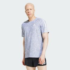 Rückansicht von adidas Own The Run CLIMACOOL 3-Streifen T-Shirt T-Shirt Herren Dash Grey / Violet Tone