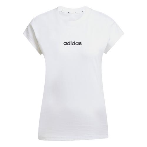 adidas Essentials Linear Cotton T-Shirt Langarmshirt Damen
