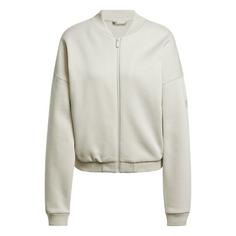 adidas Essentials Contemporary Logo Bomberjacke Trainingsanzug Damen Beige
