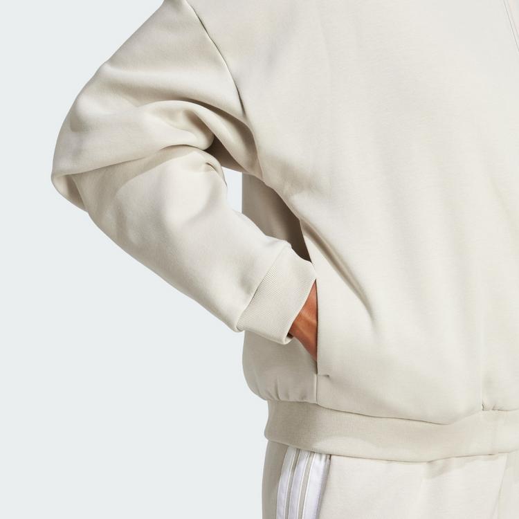 adidas adidas Essentials Contemporary Logo Bomberjacke Trainingsanzug Damen - Beige - 0 | SportScheck