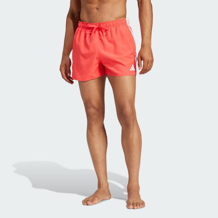 adidas adidas 3-Streifen 3-Inch Badeshorts Badehose Herren - Semi Lucid Red / White - 0 | SportScheck