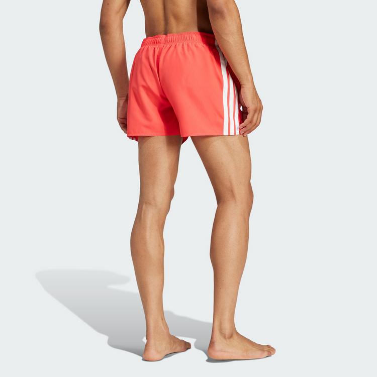 adidas adidas 3-Streifen 3-Inch Badeshorts Badehose Herren - Semi Lucid Red / White - 1 | SportScheck