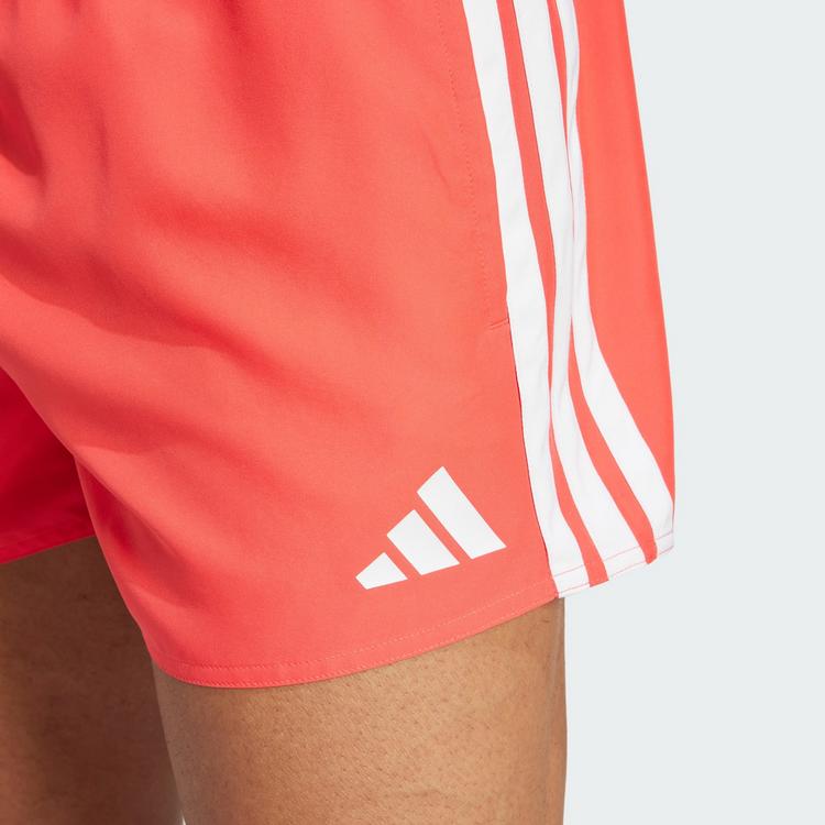 adidas adidas 3-Streifen 3-Inch Badeshorts Badehose Herren - Semi Lucid Red / White - 1 | SportScheck