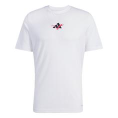 adidas Tennis Happy 3 Balls Graphic T-Shirt T-Shirt Herren White