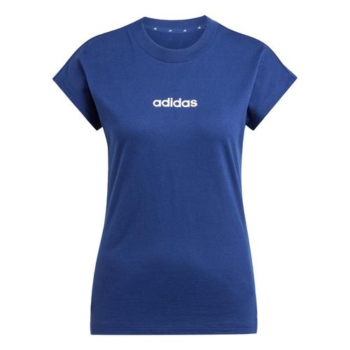 adidas Essentials Linear Cotton T-Shirt Langarmshirt Damen
