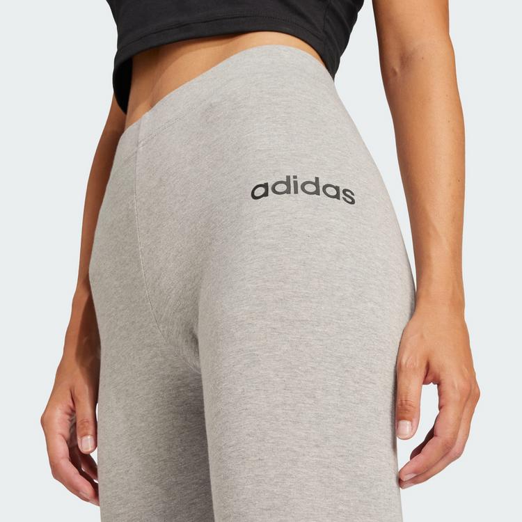 adidas adidas Essentials Linear Cotton Leggings Leggings Damen - Medium Grey Heather / Black - 0 | SportScheck