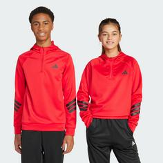 Rückansicht von adidas All Sports NXT Kids Hoodie Hoodie Kinder Pure Ruby / Black