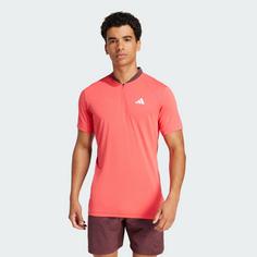 Rückansicht von adidas Tennis Pro Climacool FreeLift Poloshirt Funktionsshirt Herren Semi Lucid Red