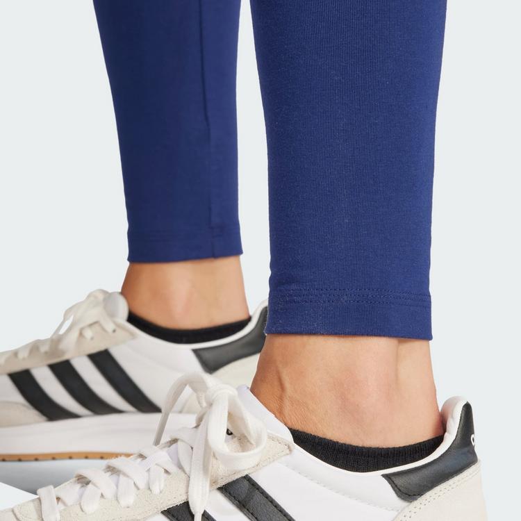 adidas adidas Essentials Linear Cotton Leggings Leggings Damen - Dark Blue / White - 1 | SportScheck